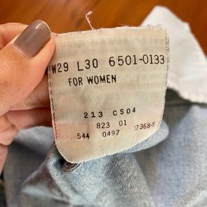 Vintage Levi’s 501 jeans for women made in USA